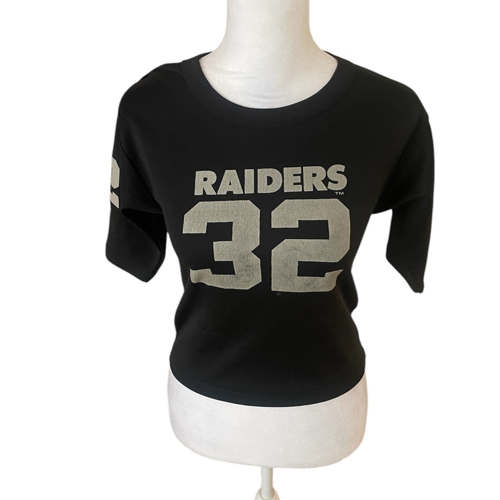 Raiders Black Graphic Women's Top